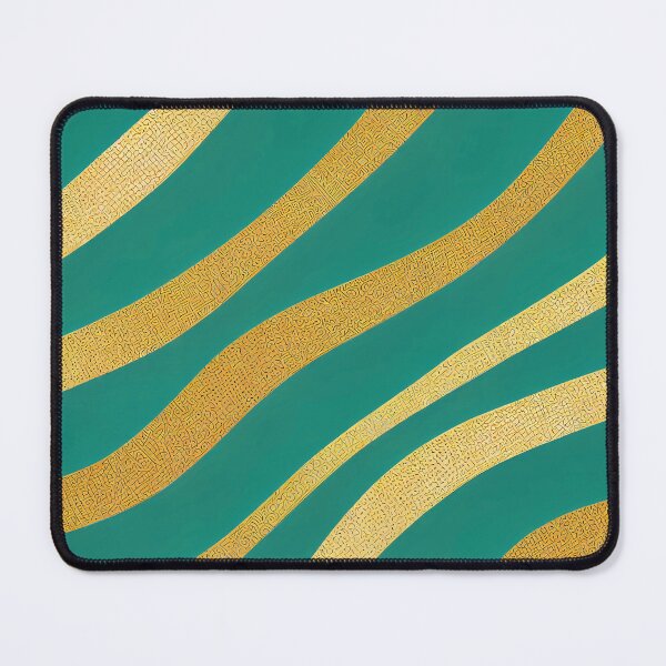 Item preview, Teal-Green Hues And Golden Swirls Modern Pattern designed and sold by DEC02.