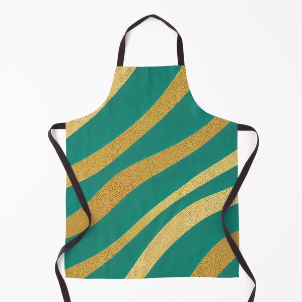 Item preview, Teal-Green Hues And Golden Swirls Modern Pattern designed and sold by DEC02.