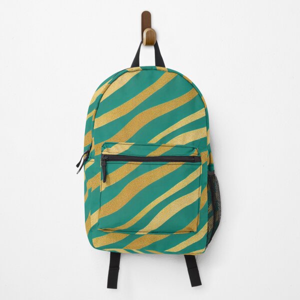 Item preview, Teal-Green Hues And Golden Swirls Modern Pattern designed and sold by DEC02.