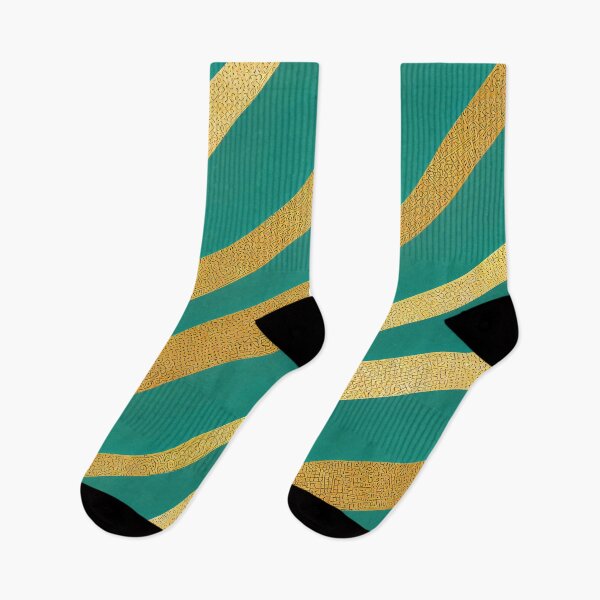 Item preview, Teal-Green Hues And Golden Swirls Modern Pattern designed and sold by DEC02.