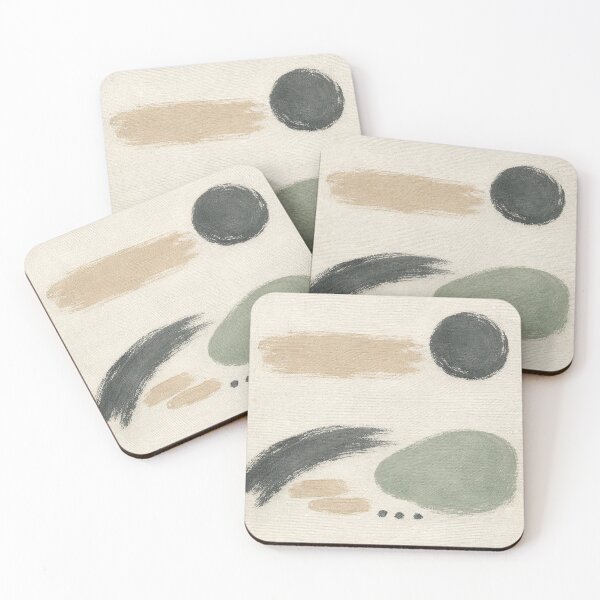 Item preview, Wabi Sabi Abstract Brush Art – Flowing Zen Minimal Wall Decor designed and sold by sana designer.