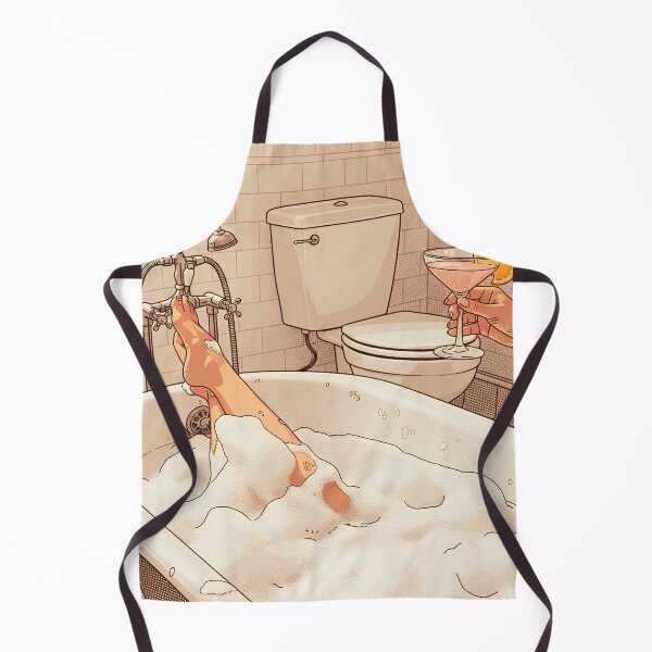 Item preview, Relaxing Bath Illustration Cozy Bathroom Art designed and sold by shopcanva.