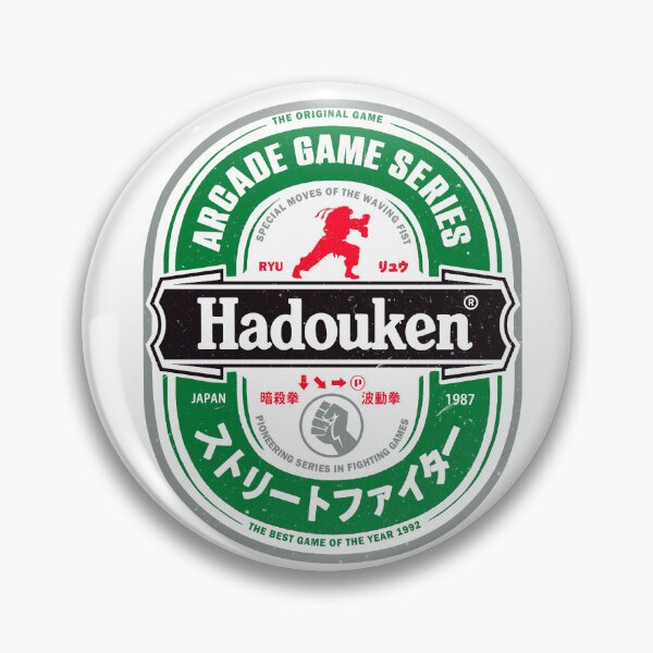 Item preview, Hadouken Arcade Badge designed and sold by Eoli Studio.