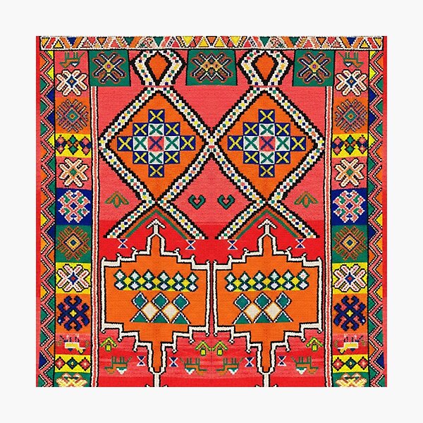 Item preview, Moroccan Amazigh Geometric Tapestry Pattern designed and sold by SpaceBazaar.