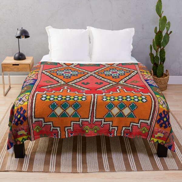 Item preview, Moroccan Amazigh Geometric Tapestry Pattern designed and sold by SpaceBazaar.