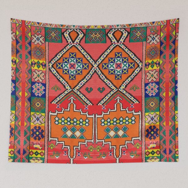 Item preview, Moroccan Amazigh Geometric Tapestry Pattern designed and sold by SpaceBazaar.