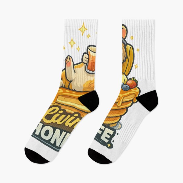 Item preview, Living the Chonky Life – Funny Pancake Hamster Design designed and sold by EpicwaveDesigns.