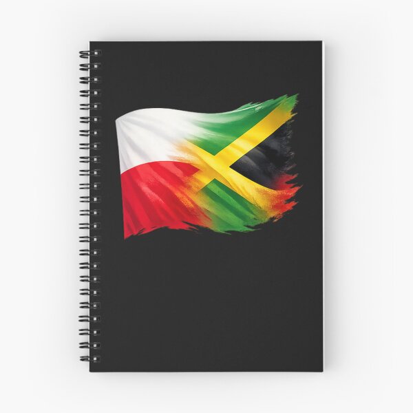 Item preview, Polish Jamaican  Dual Heritage Fusion Flag Design designed and sold by MoniaZ.