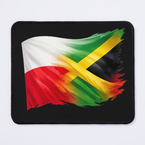 Item preview, Polish Jamaican  Dual Heritage Fusion Flag Design designed and sold by MoniaZ.