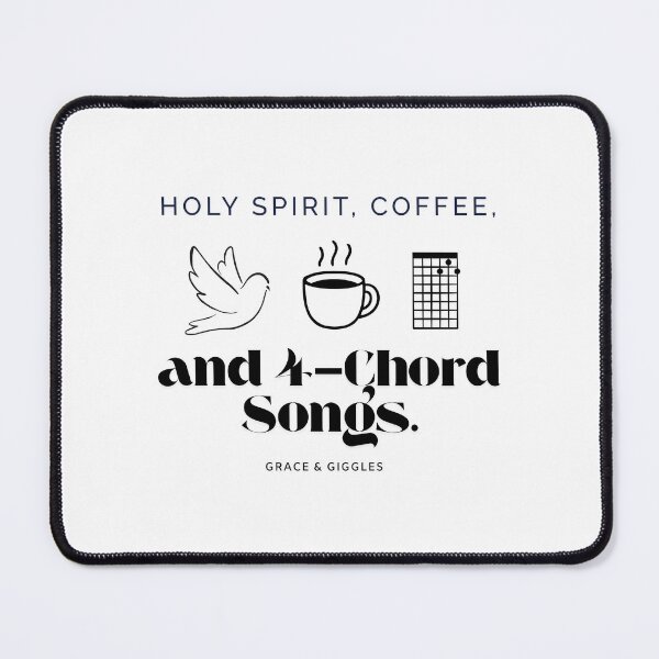 Item preview, Holy Spirit Coffee and 4-Chord Songs - Funny Worship Leader Gift designed and sold by GraceGiggles.