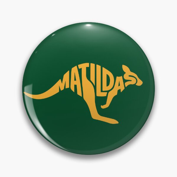 Item preview, Matildas Kangaroo Vector: Yellow on Green - Australian Women's Soccer Pride Art designed and sold by H Jonas.