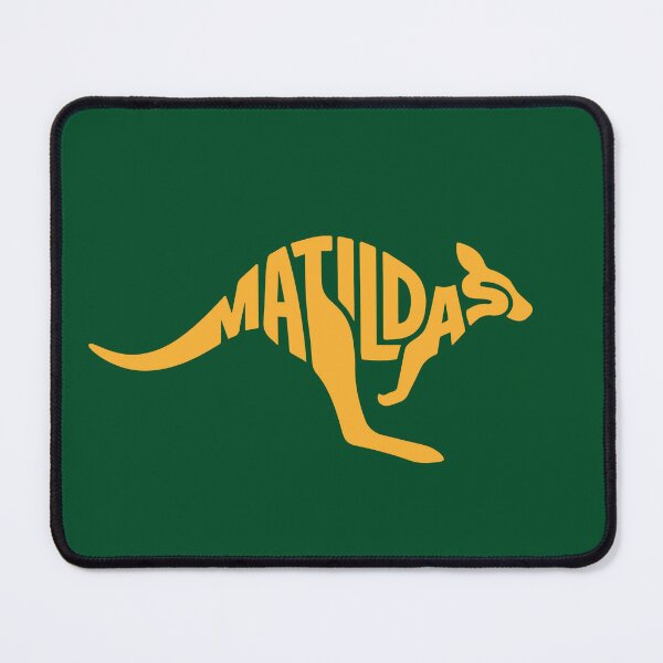 Item preview, Matildas Kangaroo Vector: Yellow on Green - Australian Women's Soccer Pride Art designed and sold by H Jonas.