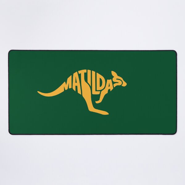 Item preview, Matildas Kangaroo Vector: Yellow on Green - Australian Women's Soccer Pride Art designed and sold by H Jonas.
