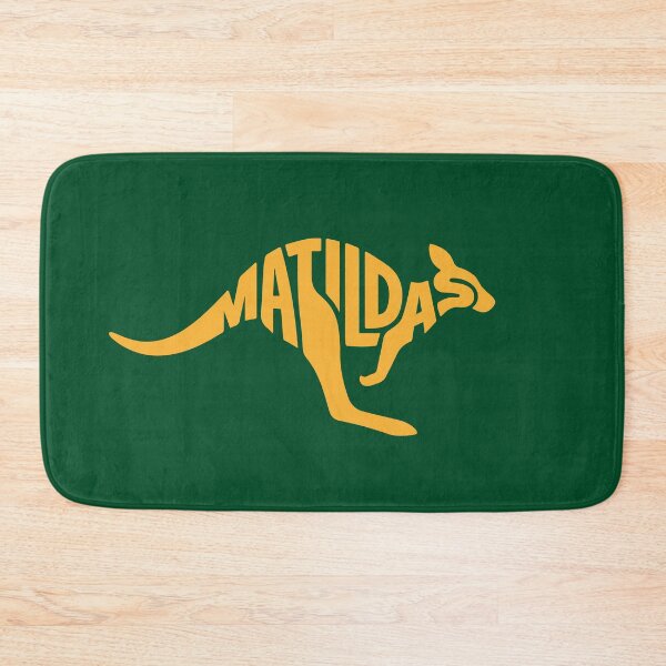 Item preview, Matildas Kangaroo Vector: Yellow on Green - Australian Women's Soccer Pride Art designed and sold by H Jonas.