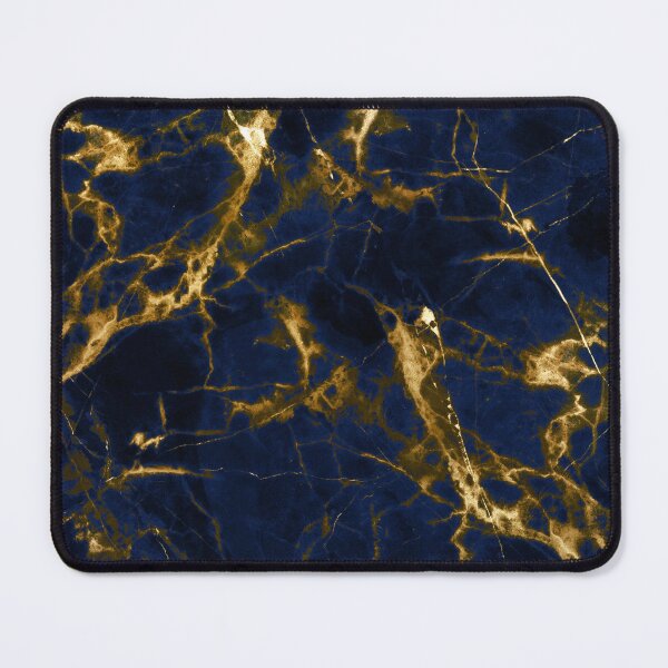Item preview, Indigo Blue (Faux) Marble with (Faux) 24-Karat (Faux) Golden Veins designed and sold by DEC02.