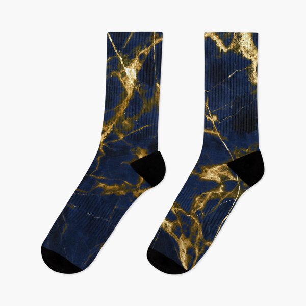 Item preview, Indigo Blue (Faux) Marble with (Faux) 24-Karat (Faux) Golden Veins designed and sold by DEC02.