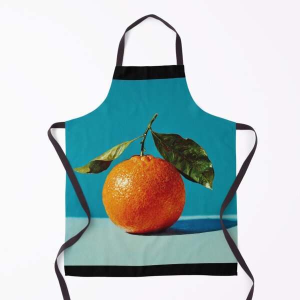 Item preview, Sunlit Orange with Leaves on Blue designed and sold by Swedeprep.