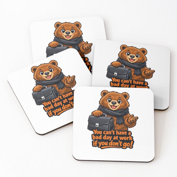 Item preview, Cheerful Business Bear – Fun Work Motivation Illustration designed and sold by MKVisions.