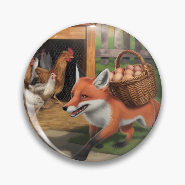 Item preview, Fox with eggs. designed and sold by MyHappyArtShop.