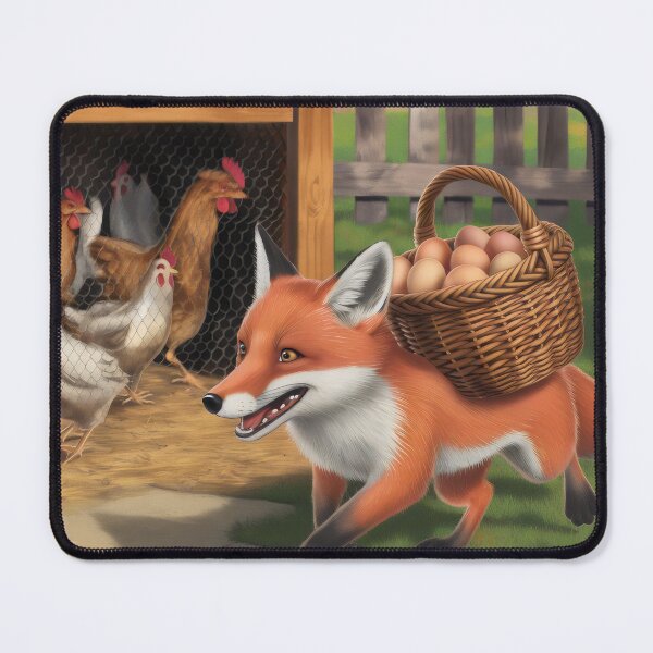 Item preview, Fox with eggs. designed and sold by MyHappyArtShop.