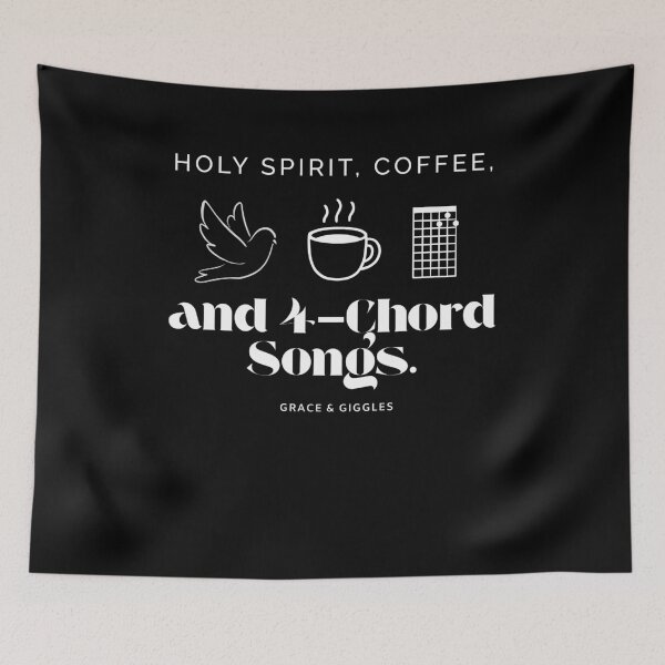 Item preview, Holy Spirit Coffee and 4-Chord Songs - Funny Worship Leader Gift designed and sold by GraceGiggles.
