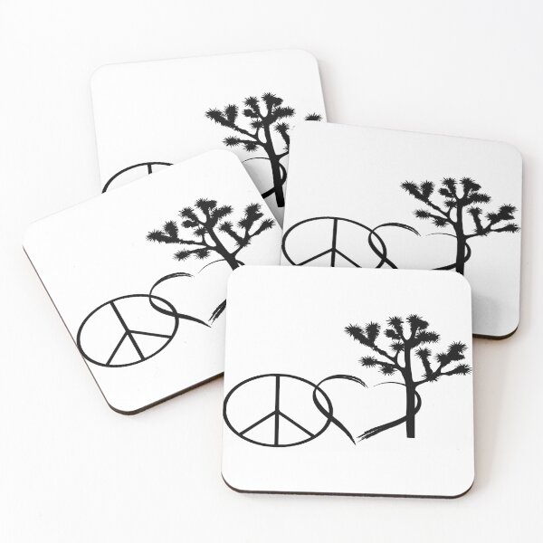 Item preview, Peace, Love and Joshua Tree- dark print  designed and sold by SolStrains.