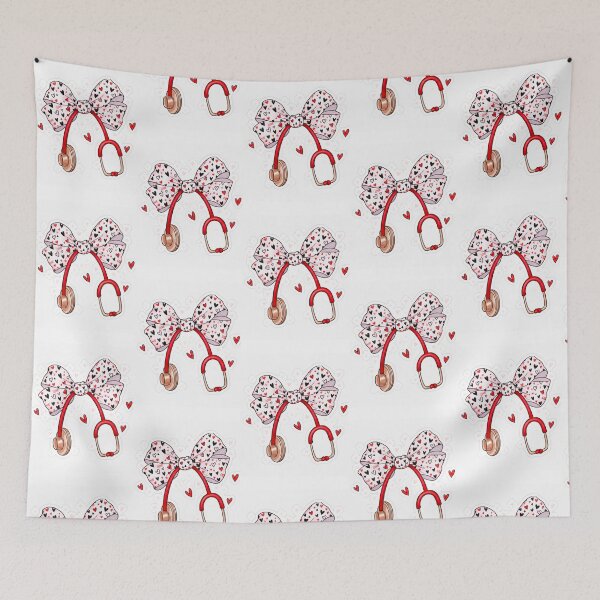 Item preview, Cute Heart Bow Stethoscope Nurse Appreciation designed and sold by Modavedrake.