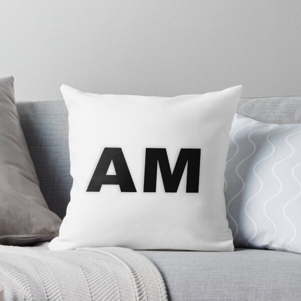 Item preview, AM — Black Minimal Bold Type Statement designed and sold by WORDPAUSE.
