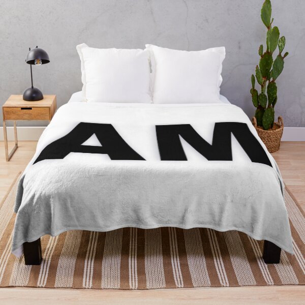 Item preview, AM — Black Minimal Bold Type Statement designed and sold by WORDPAUSE.