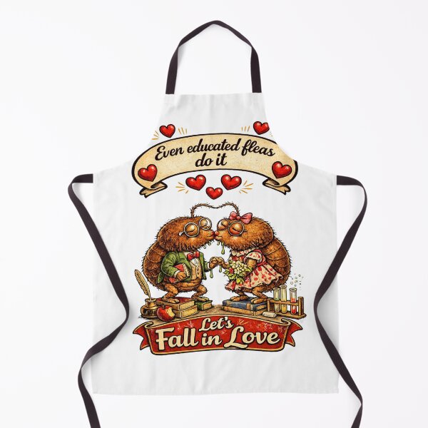 Item preview, Even Educated Fleas Do It – Retro Love Bug Illustration designed and sold by ZEBBEDE - Minimal Streetwear .