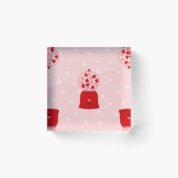 Item preview, heart love valentine gumball machine gum designed and sold by Gossip Rag.