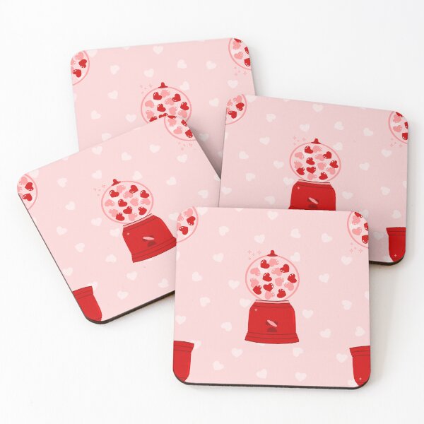 Item preview, heart love valentine gumball machine gum designed and sold by Gossip Rag.