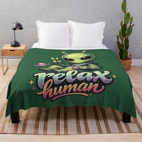 Item preview, Alien Relax Human designed and sold by VenusArtStyle.