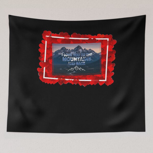 Item preview, I Love You to the Mountains and Back Scottish Highland Landscape Art designed and sold by Loom on the Loch.