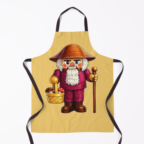 Item preview, A nutcracker mushroom hunter for all you mycophiles! designed and sold by DGS Creative Designs.