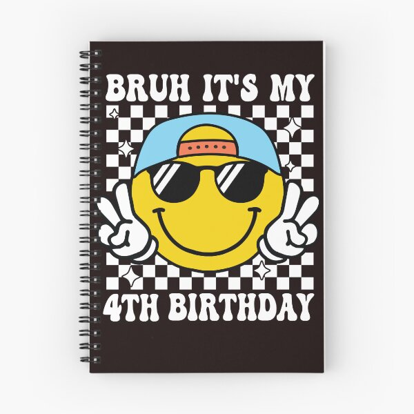 Item preview, It's My 4th Birthday 4 Years Old Boys Bruh I'm 4 Four Party designed and sold by Night Forest.