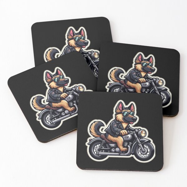 Item preview, German Shepherd Motorcycle Rider – Cool Biker Dog, Canine Speed & Freedom Design designed and sold by Typologystudios.