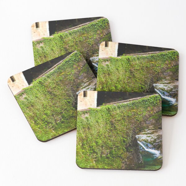 Item preview, Hidden Stone Bridge Over Emerald Water Lake Como Photography Art designed and sold by inallusha.
