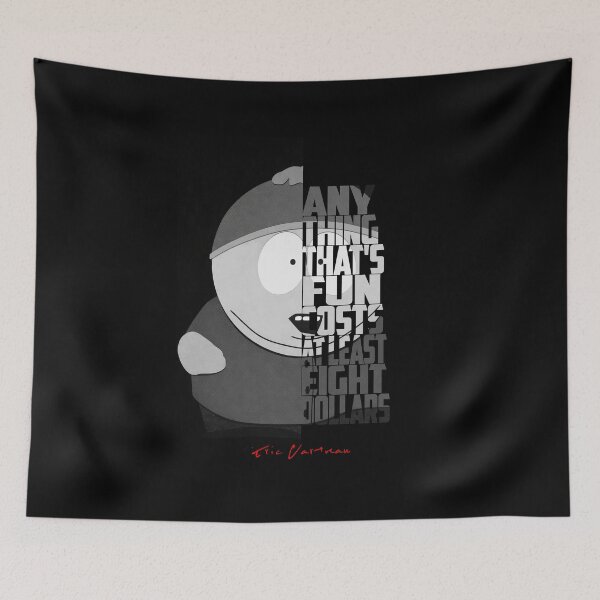 Item preview, Eric Cartman Black and White Quote Portrait Poster | South Park Fan Art Wall Decor designed and sold by Enea Kelo.