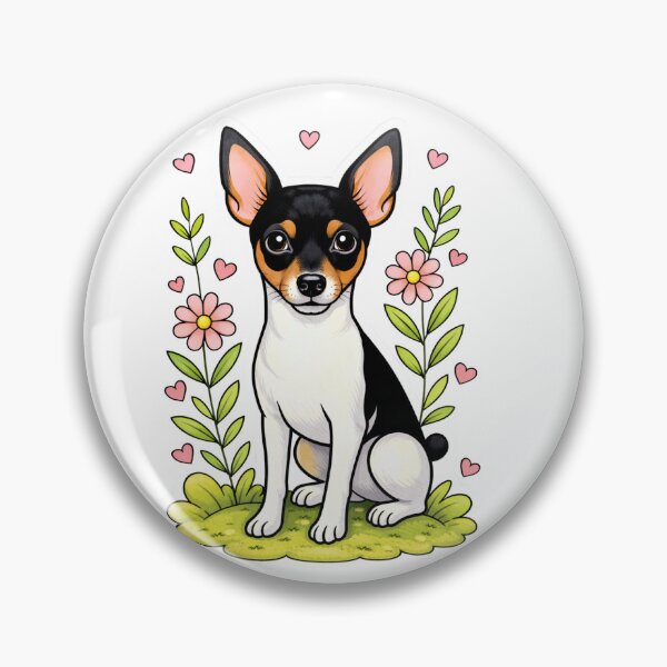 Aperçu de l'œuvre Toy Fox Terrier à tête noire et feu créée et vendue par C.SplashPrints.