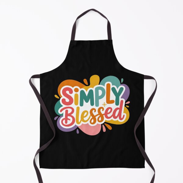 Item preview, Simply Blessed – Colorful Positive Typography Design designed and sold by SoftStyleStudio ⭐⭐⭐.
