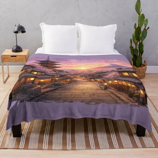 Item preview, Japanese old Village Landscape designed and sold by VenusArtStyle.
