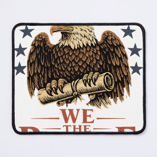 Item preview, We The People 1776 American Constitution Preamble Patriot Flag Eagle designed and sold by UnivStore.