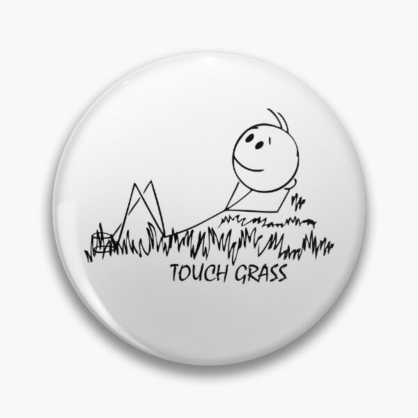 Item preview, Touch Grass- dark print designed and sold by SolStrains.