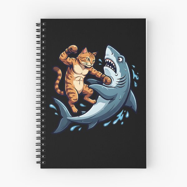 Item preview, Cat vs. Shark designed and sold by ReneMM.
