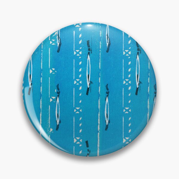 Item preview, blue geometry pattern vintage design designed and sold by Good_Things.