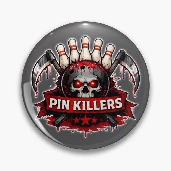 Item preview, Pin Killers Bowling Team Logo | Fierce Strike Team Design designed and sold by SandpiperDesign.