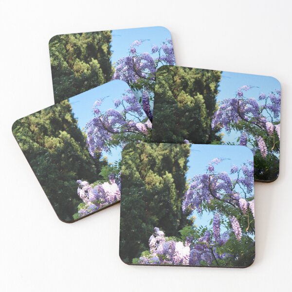 Item preview, Wisteria Bloom at Castello di Vezio, Lake Como Photography Art designed and sold by inallusha.