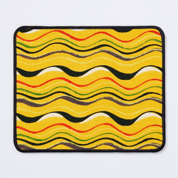 Item preview, yellow brown black waves pattern vintage designed and sold by Good_Things.