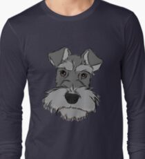 Camiseta de manga larga Adorable Schnauzer Miniatura